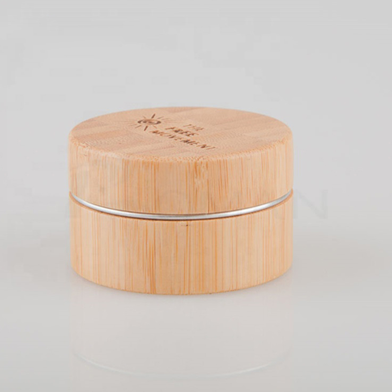 5g 15g 30g 50g 100g Kosmetikförpackning Cylinderform Bambu ansiktscremeflaska i trä med inre aluminiumburk 5g 15g 30g 50g 100g Kosmetikförpackning Cylinderform Bambu ansiktscremeflaska i trä med inre aluminiumburk