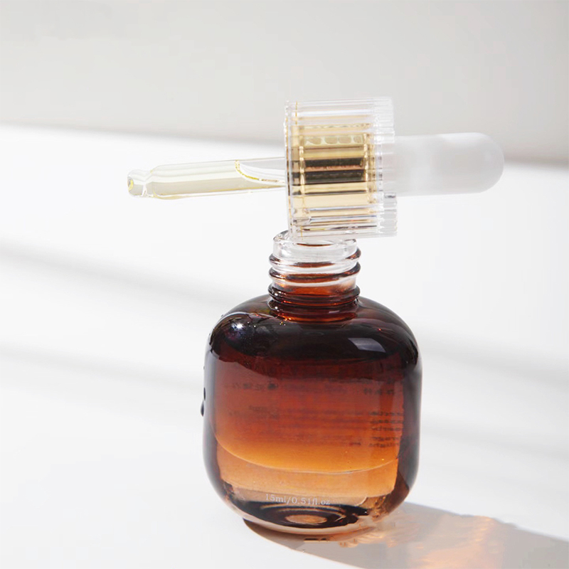 Bärnstenssvart personlig hudvårdsflaskor i glas Bärnstenssvart personlig hudvårdsflaskor i glas