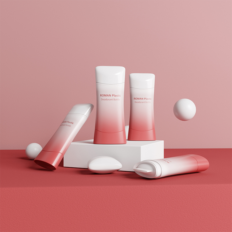 Tom plast 75 ml Twist up Roll-on Gel Solskyddsmedel Stick Behållare Tube Plast Deodorant Förpackning