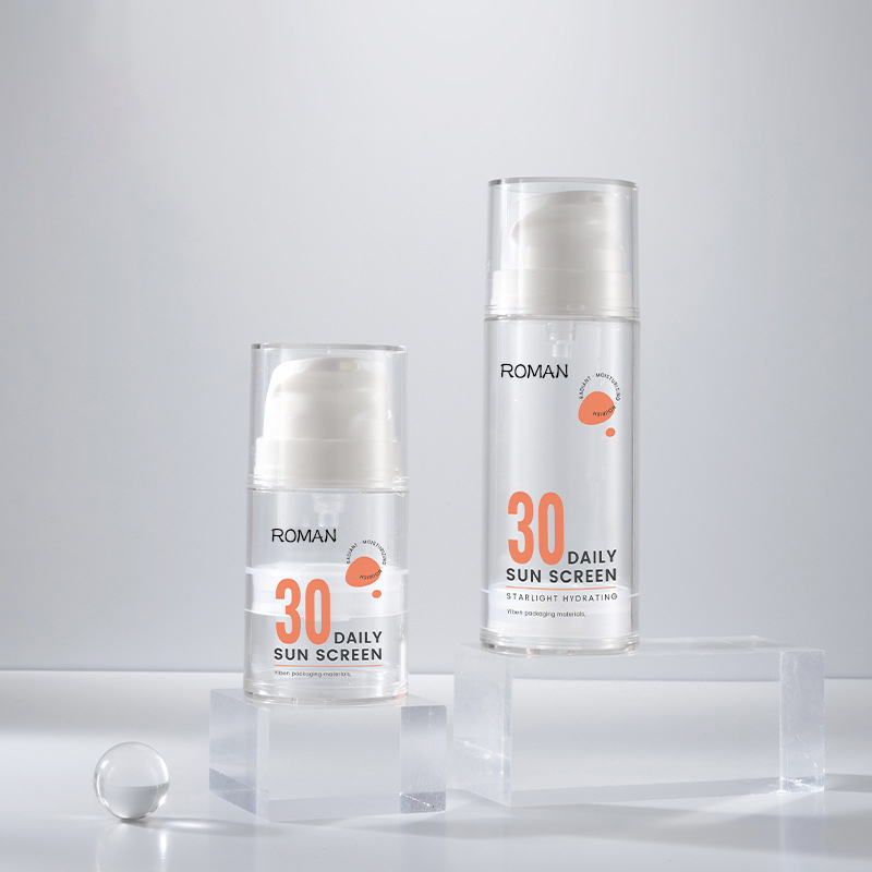 15ml 30ml 50ml 100ml 120ml Transparent Vit Airless förpackning Pumpflaska för hudvård Serum Body Oil 15ml 30ml 50ml 100ml 120ml Transparent Vit Airless förpackning Pumpflaska för hudvård Serum Body Oil