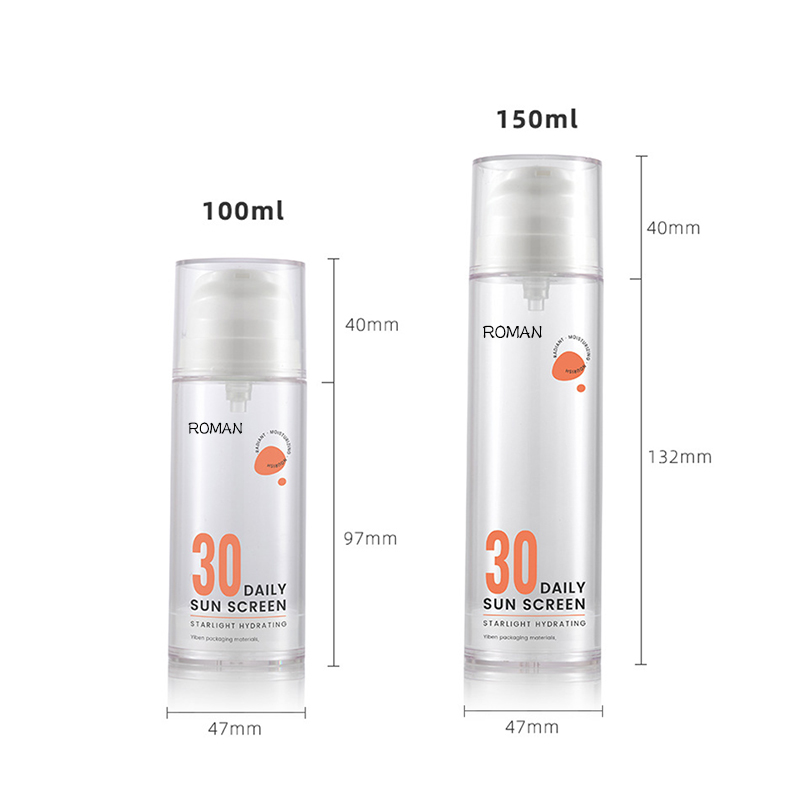 15ml 30ml 50ml 100ml 120ml Transparent Vit Airless förpackning Pumpflaska för hudvård Serum Body Oil 15ml 30ml 50ml 100ml 120ml Transparent Vit Airless förpackning Pumpflaska för hudvård Serum Body Oil