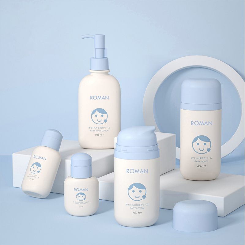 50 ml 80 ml 100 ml tomma ovala gröna plastflaskor av PP med Airless Lotion Pump Vacuum Foundation och ansiktskrämflaska för hudvård