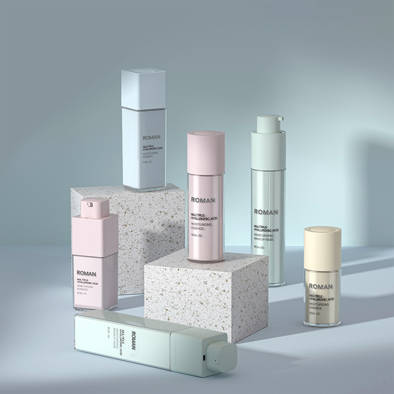 PET Plast Body Double Essence Lotion Reparation Cream Scrub Vakuum Airless kosmetisk flaska 15 ml 30 ml 50 ml kosmetisk