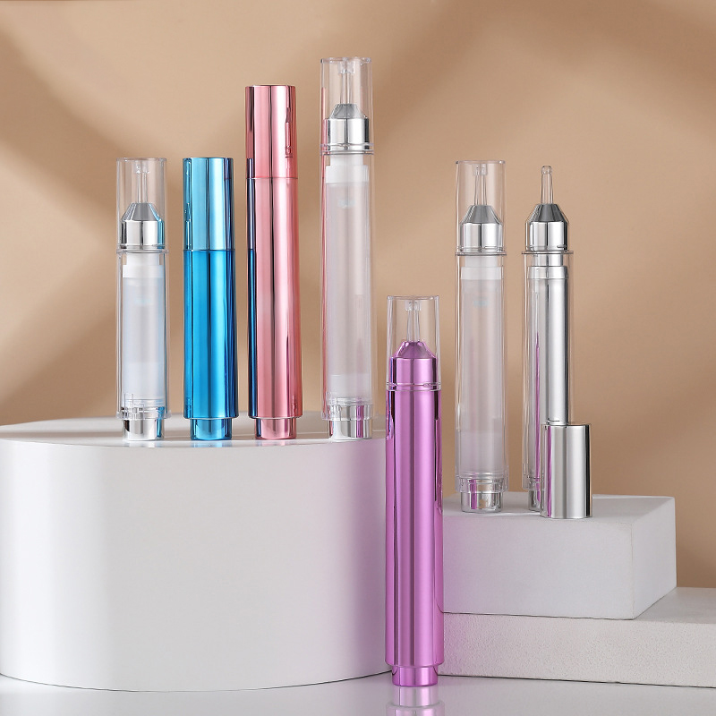 5 ml 10 ml 15 ml luftlös serumpump sprutflaska Ampullformad plastlotionflaska för hudvård Ansiktsrengöring ögonkräm 5 ml 10 ml 15 ml luftlös serumpump sprutflaska Ampullformad plastlotionflaska för hudvård Ansiktsrengöring ögonkräm