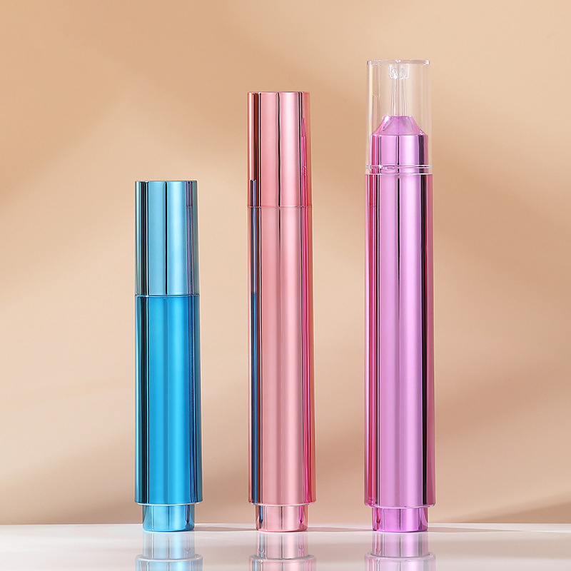 5 ml 10 ml 15 ml luftlös serumpump sprutflaska Ampullformad plastlotionflaska för hudvård Ansiktsrengöring ögonkräm