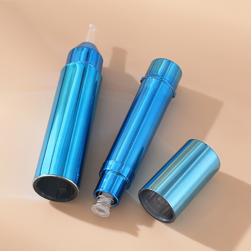 5 ml 10 ml 15 ml luftlös serumpump sprutflaska Ampullformad plastlotionflaska för hudvård Ansiktsrengöring ögonkräm 5 ml 10 ml 15 ml luftlös serumpump sprutflaska Ampullformad plastlotionflaska för hudvård Ansiktsrengöring ögonkräm