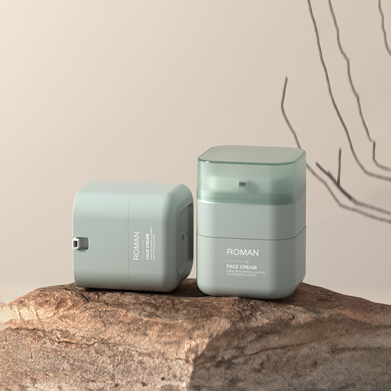 Cosmetic Whitening Cream Ailess Burk 50g fyrkantig burk Square Cut Corners Ansiktscremeflaska 30g Barnansiktskräm Airless Burk