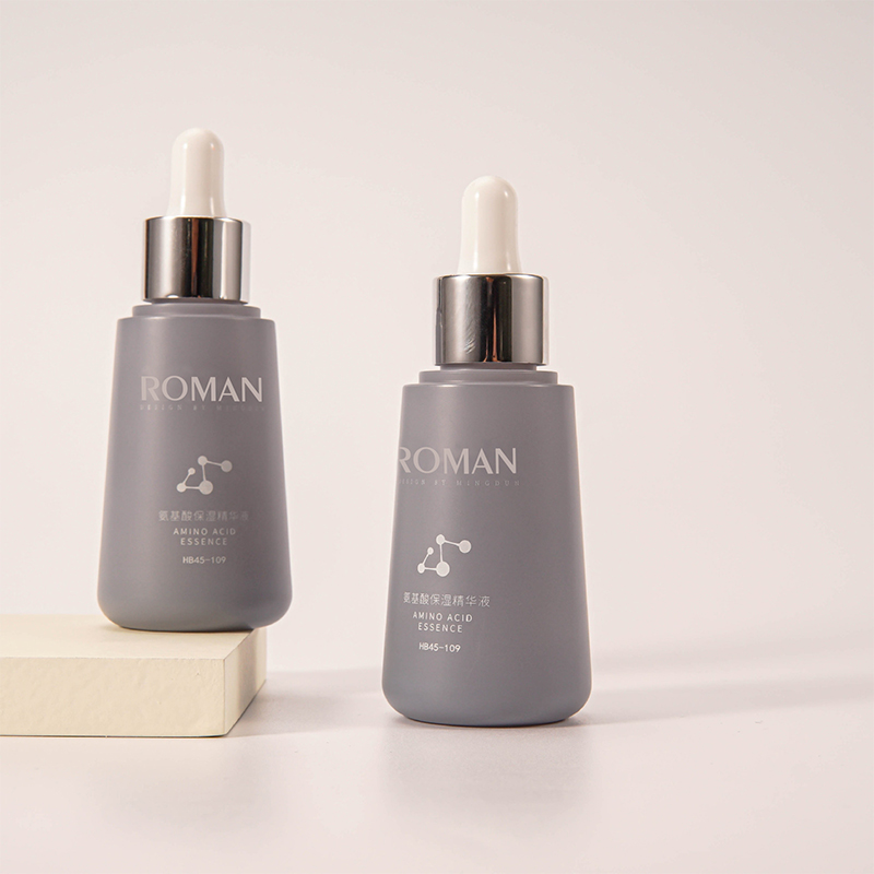 Tom 1 oz 5 ml 10 ml 15 ml 30 ml 50 ml tjock kon Färgglad frostad plast kosmetisk serum droppflaska för hudvård