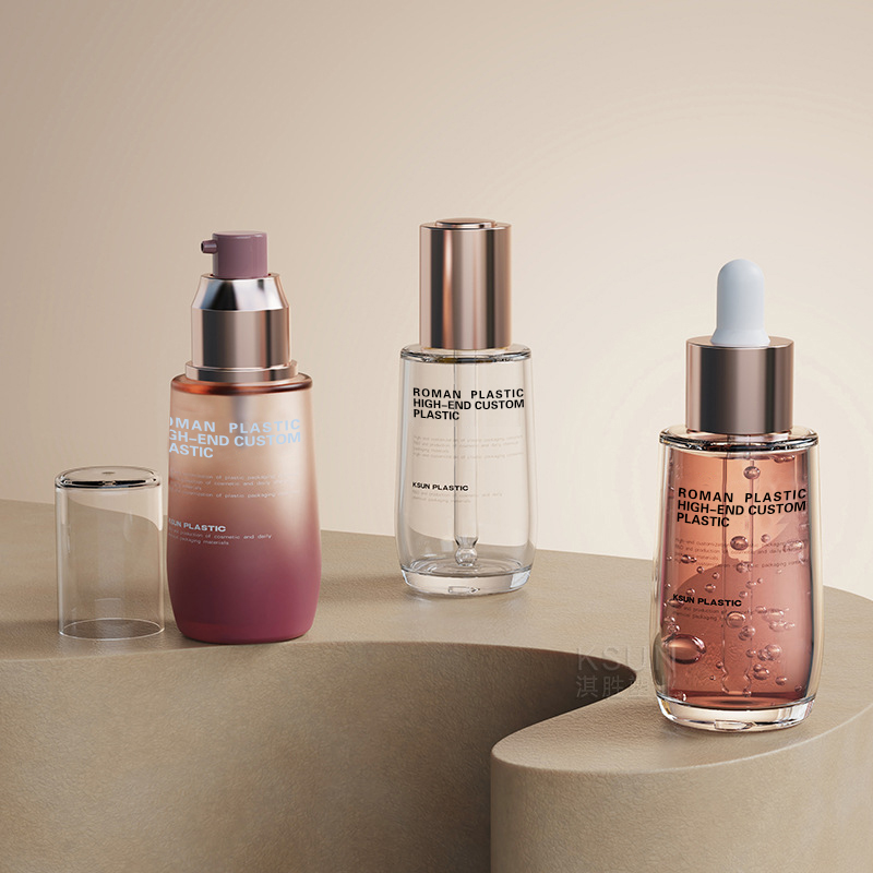 Påfyllningsbar kosmetisk olja flaska 50 ml vinröd PETG Ansiktsvård Serum droppflaska med droppe för krämflaska set Påfyllningsbar kosmetisk olja flaska 50 ml vinröd PETG Ansiktsvård Serum droppflaska med droppe för krämflaska set