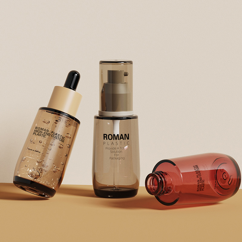 Påfyllningsbar kosmetisk olja flaska 50 ml vinröd PETG Ansiktsvård Serum droppflaska med droppe för krämflaska set Påfyllningsbar kosmetisk olja flaska 50 ml vinröd PETG Ansiktsvård Serum droppflaska med droppe för krämflaska set