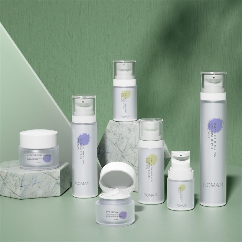 30ml 40ml 60ml 100ml White Pearlescent AS kosmetisk pumpflaska Nytt plastmaterial för ansiktskräm Spray vattenlotionburkförpackning