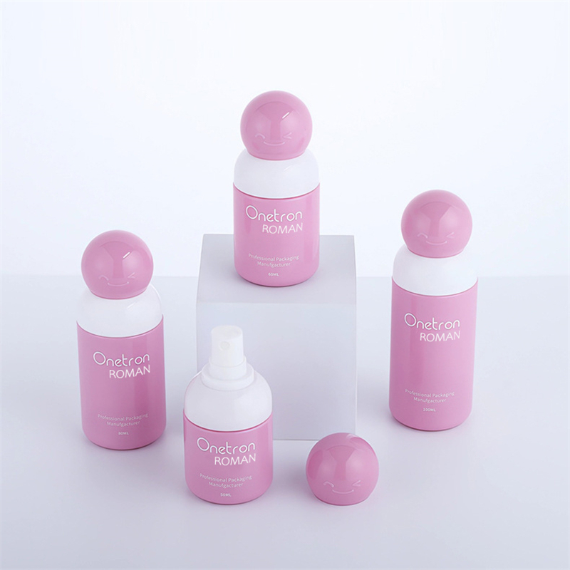 60 ml 80 ml 100 ml alkoholsprayflaska för barn 50 ml plast PET Mini hemsprayflaska Återvunnen plastsprayflaska