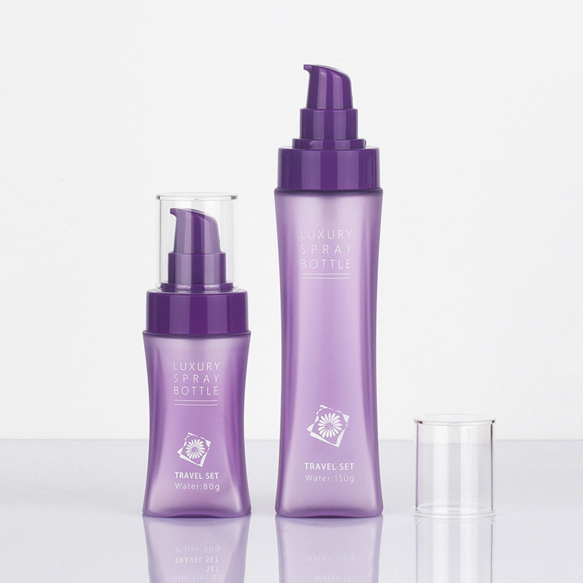 80 ml 120 ml 150 ml 200 ml midjeformad plastreseflaska för husdjur Explosiv design för lotioner Toner Vatten-liten Bekväm sprayflaska 80 ml 120 ml 150 ml 200 ml midjeformad plastreseflaska för husdjur Explosiv design för lotioner Toner Vatten-liten Bekväm sprayflaska