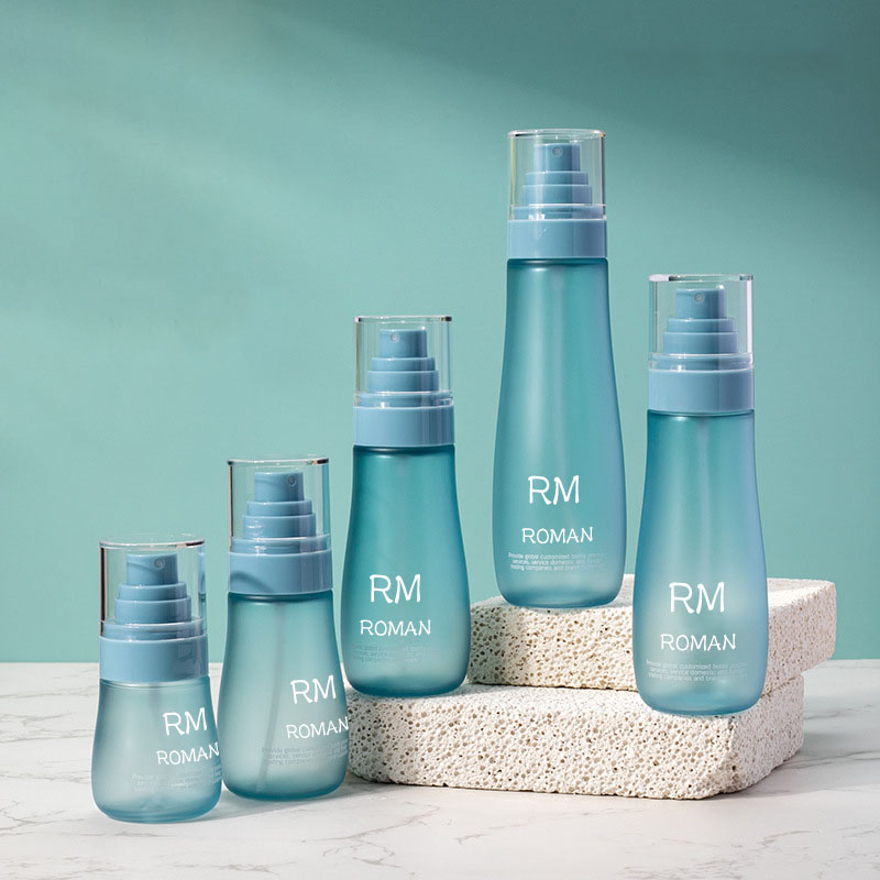 Rund axel Hudvård Serum Lotion Plastflaska 150ml 120ml 100ml 80ml 50ml kosmetisk flaska med spraypump