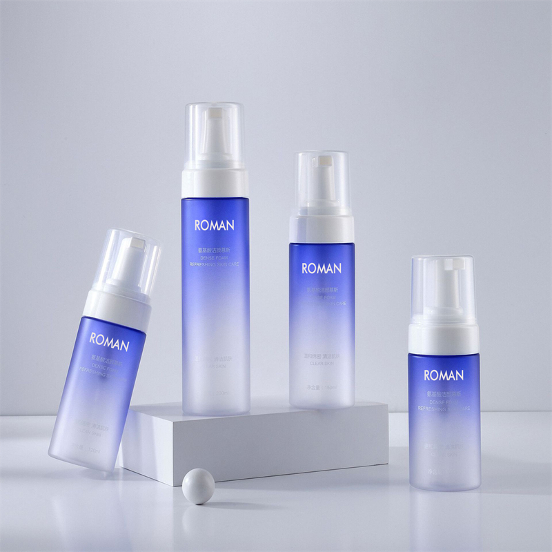 100ml 120ml 150ml 200ml PET Gradient Blå Färg Skum Dispenser för flytande tvål Skumpump Flaska Duschgel Handtvättflaska Badrumstillbehör 100ml 120ml 150ml 200ml PET Gradient Blå Färg Skum Dispenser för flytande tvål Skumpump Flaska Duschgel Handtvättflaska Badrumstillbehör