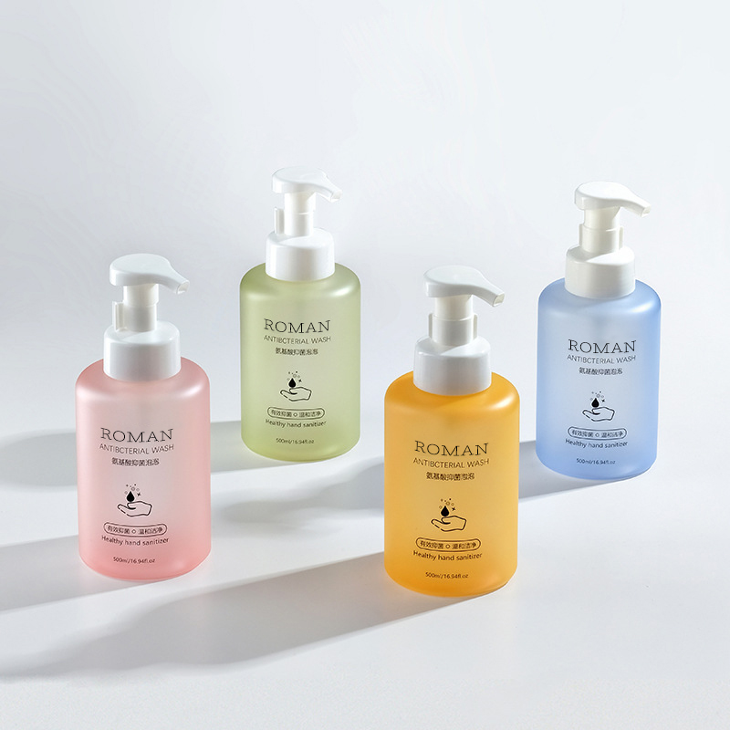 500ml 600ml Matt Pet Mousse Skumflaska Pressande Hand Sanitizer Skumflaska Ansiktstvätt Ansiktsrengöring Bubble Flaska 500ml 600ml Matt Pet Mousse Skumflaska Pressande Hand Sanitizer Skumflaska Ansiktstvätt Ansiktsrengöring Bubble Flaska