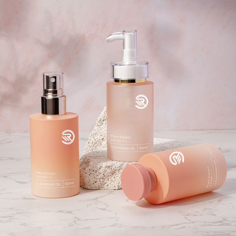 Tomma 100 ml 200 ml 300 ml 400 ml kosmetiskt schampo ansiktskräm Toner Kläm PE-plastflaskor med flip-top-skydd