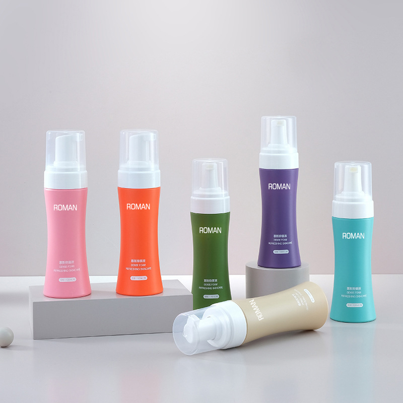 Ansiktsrengöring Hand Sanitizer Flytande skummande mousseflaska 100ml 120ml 150ml 200ml Flytande tvål Dispenser Slim Waist Foam Flaska