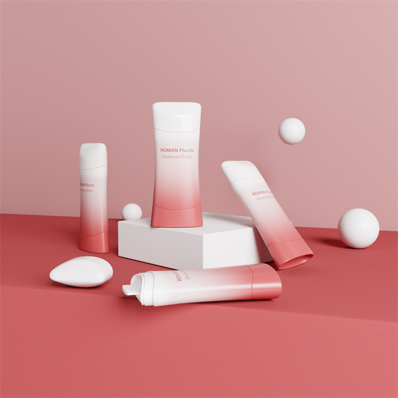 Kosmetisk rak rund deodorantflaska med flera kapaciteter och färger