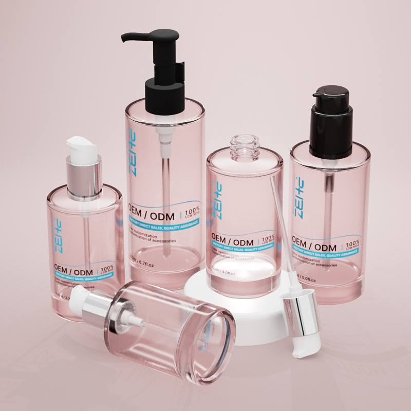 Kosmetisk serumflaska av glas med flera kapaciteter med tjock bas Kosmetisk serumflaska av glas med flera kapaciteter med tjock bas