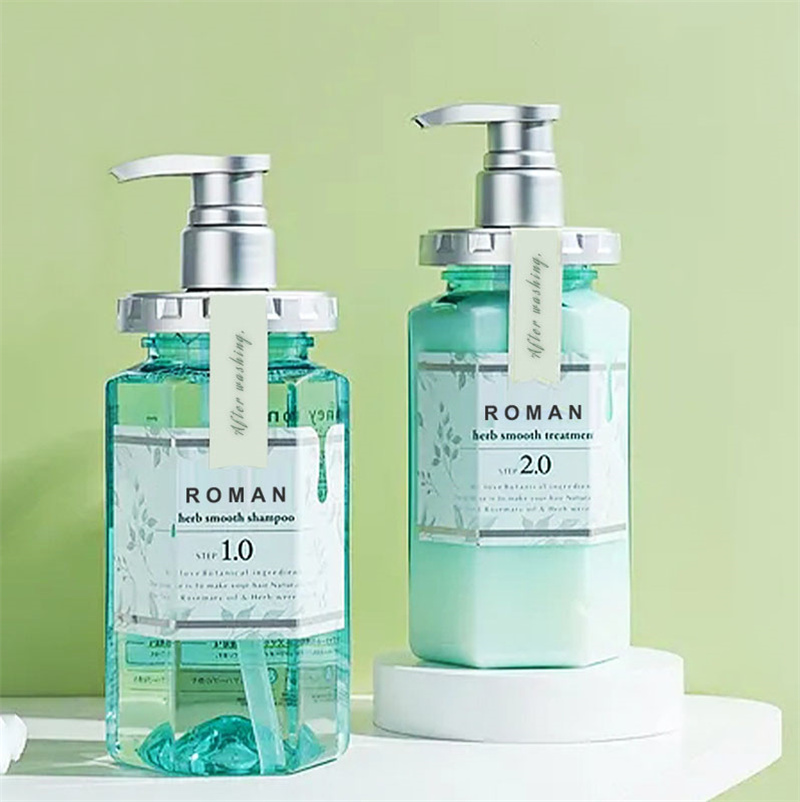 Empty Body Cleaner Lotion Flaskor Hårschampo Duschgel Dispenser Handtvätt flytande flaska Hexagon 300ml 450ml 500ml 600ml PET Plast Lotion Pumpflaska