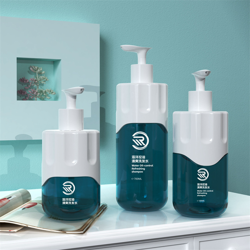 PET PCR 10 oz schampoflaskor 300 ml 500 ml 700 ml Premium Body Lotion Hudvård Duschgel Hårolja Förpackning med lotionpump PET PCR 10 oz schampoflaskor 300 ml 500 ml 700 ml Premium Body Lotion Hudvård Duschgel Hårolja Förpackning med lotionpump