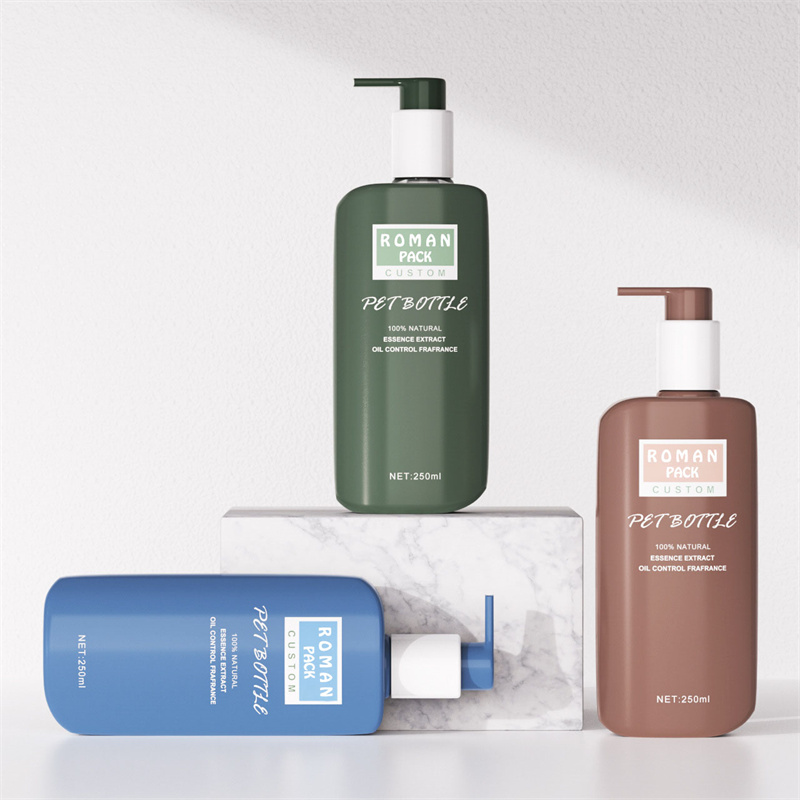 250 ml platt fuktgivande massagekrämflaska Ansiktsrengöring Body Lotion Behållare Duschgel Schampoflaska för solskydd 250 ml platt fuktgivande massagekrämflaska Ansiktsrengöring Body Lotion Behållare Duschgel Schampoflaska för solskydd