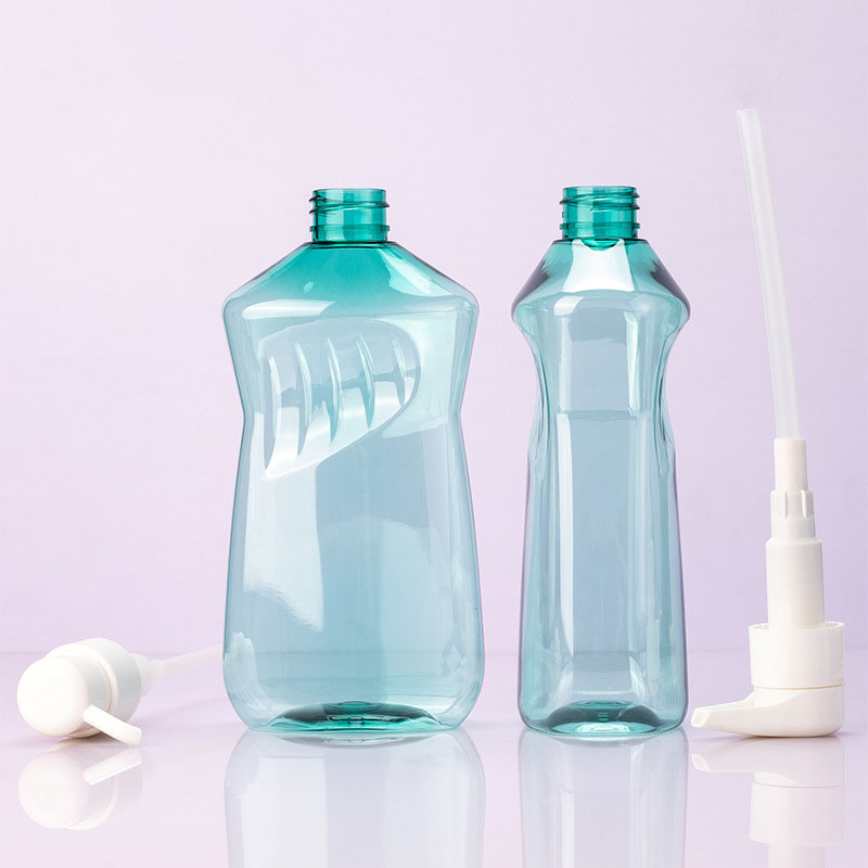 Tom 500 ml smal midja PET-plastlotionflaska Innovativ söt genomskinlig grön schampoflaska med lotionpump Tom 500 ml smal midja PET-plastlotionflaska Innovativ söt genomskinlig grön schampoflaska med lotionpump