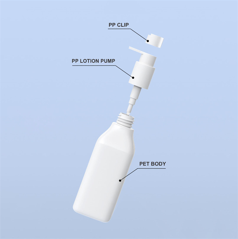 Lyxiga färgglada kroppsoljeflaskor med pump Plast PET Oval kosmetisk pumpflaska med sidolås för lotionschampo 200ml 300ml 400ml Lyxiga färgglada kroppsoljeflaskor med pump Plast PET Oval kosmetisk pumpflaska med sidolås för lotionschampo 200ml 300ml 400ml