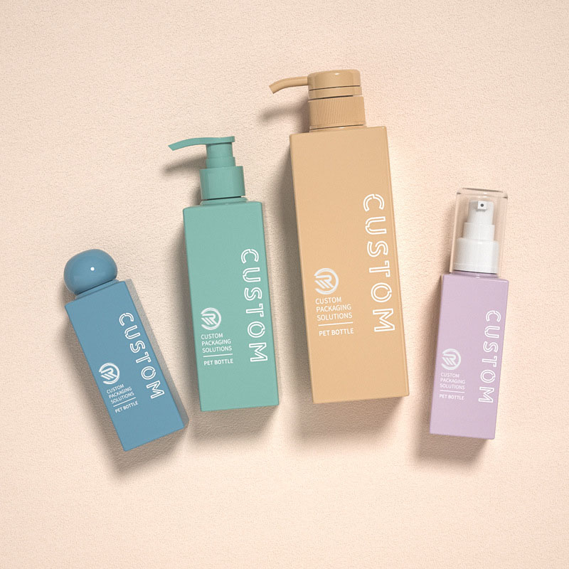 Premium Plastic Square 200ml 250ml Clear Frosted Cosmetic Lotion-flaskor för hudvård Serum Premium Tonerförpackning med kulformad skruvlock Premium Plastic Square 200ml 250ml Clear Frosted Cosmetic Lotion-flaskor för hudvård Serum Premium Tonerförpackning med kulformad skruvlock