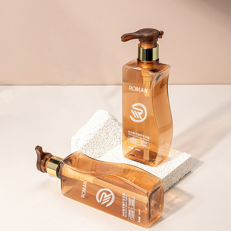 Pålitlig 350 ml 500 ml kurvformad bärnstensfärgad husdjursplast Tom Body Lotion-flaska med pump för hårvård Schampobalsam eller ansiktskrämanvändning Pålitlig 350 ml 500 ml kurvformad bärnstensfärgad husdjursplast Tom Body Lotion-flaska med pump för hårvård Schampobalsam eller ansiktskrämanvändning