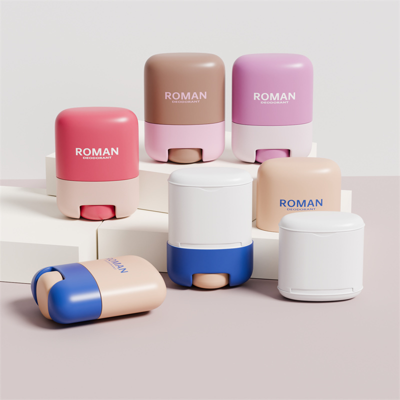 Hudvård Tom 30g 50g plastdeodorantstickbehållare med påfylld flaska förpackningsflaska Hudvård Tom 30g 50g plastdeodorantstickbehållare med påfylld flaska förpackningsflaska